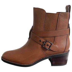 Coach leather boots
